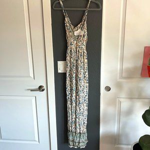 Angie Floral Print Maxi Dress - NWT